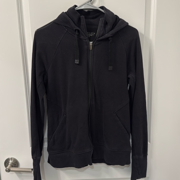 Athleta full zip black jacket size small - Picture 1 of 5